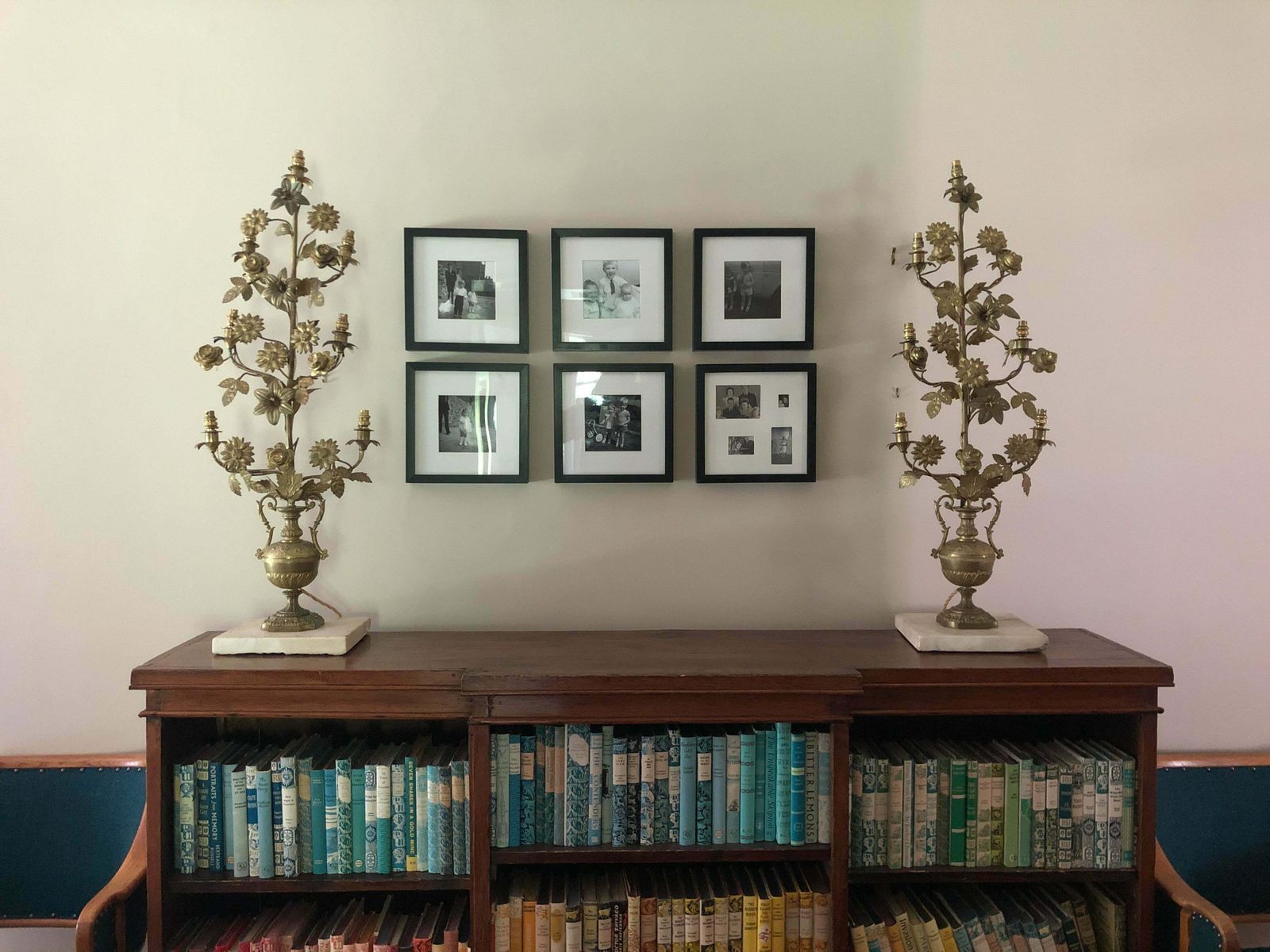 Pair Of Truly Gorgeous And Unique Antique Gilt Bronze Brass French Table Lamps photo vintage