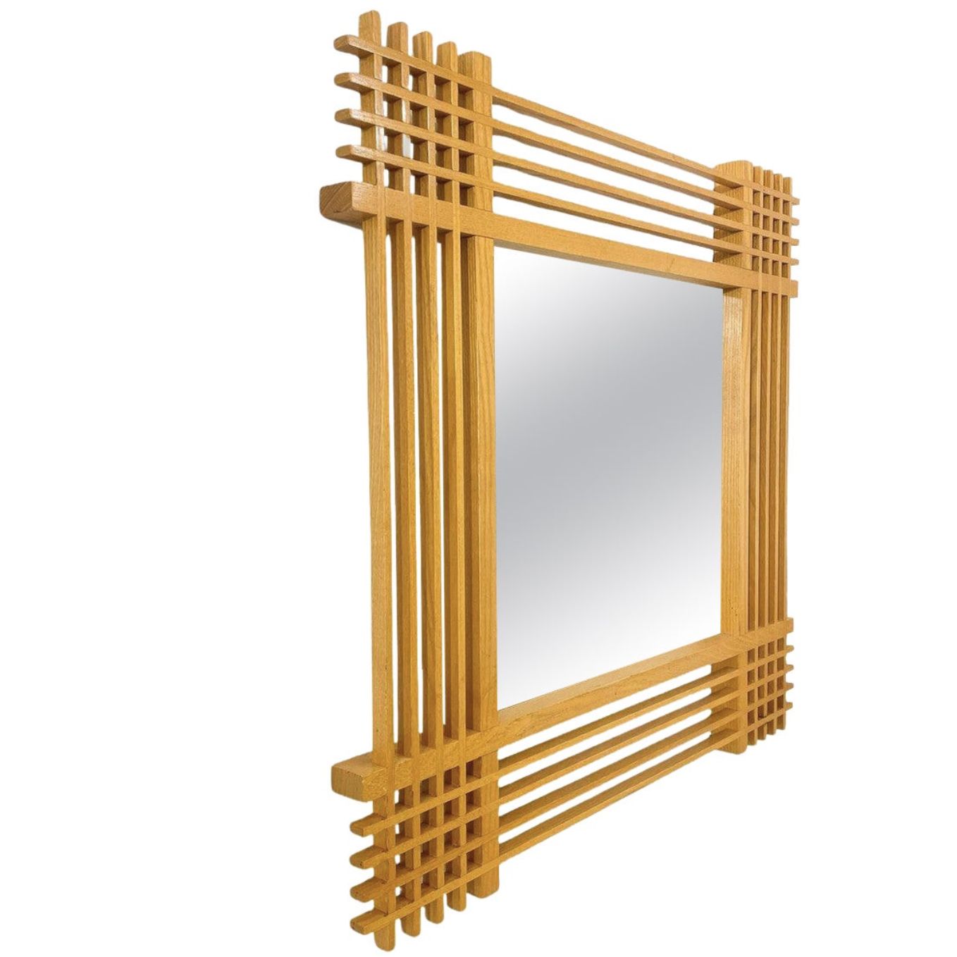 Mid Century Modern Mirror By Ettore Sottsass, Italy, 1950s