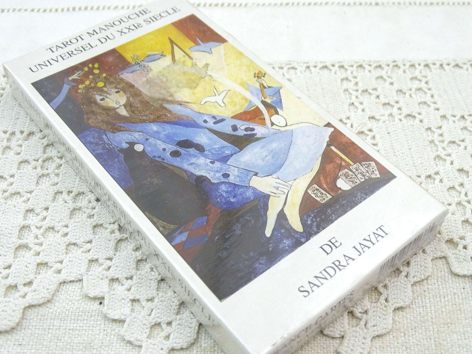 Vintage Frans setje ongeopende, ongebruikte tarotkaarten – Tarot Manouche Universel Du Xxi Siecle, retro zeldzaam waarzeggersinstrument uit Frankrijk photo vintage