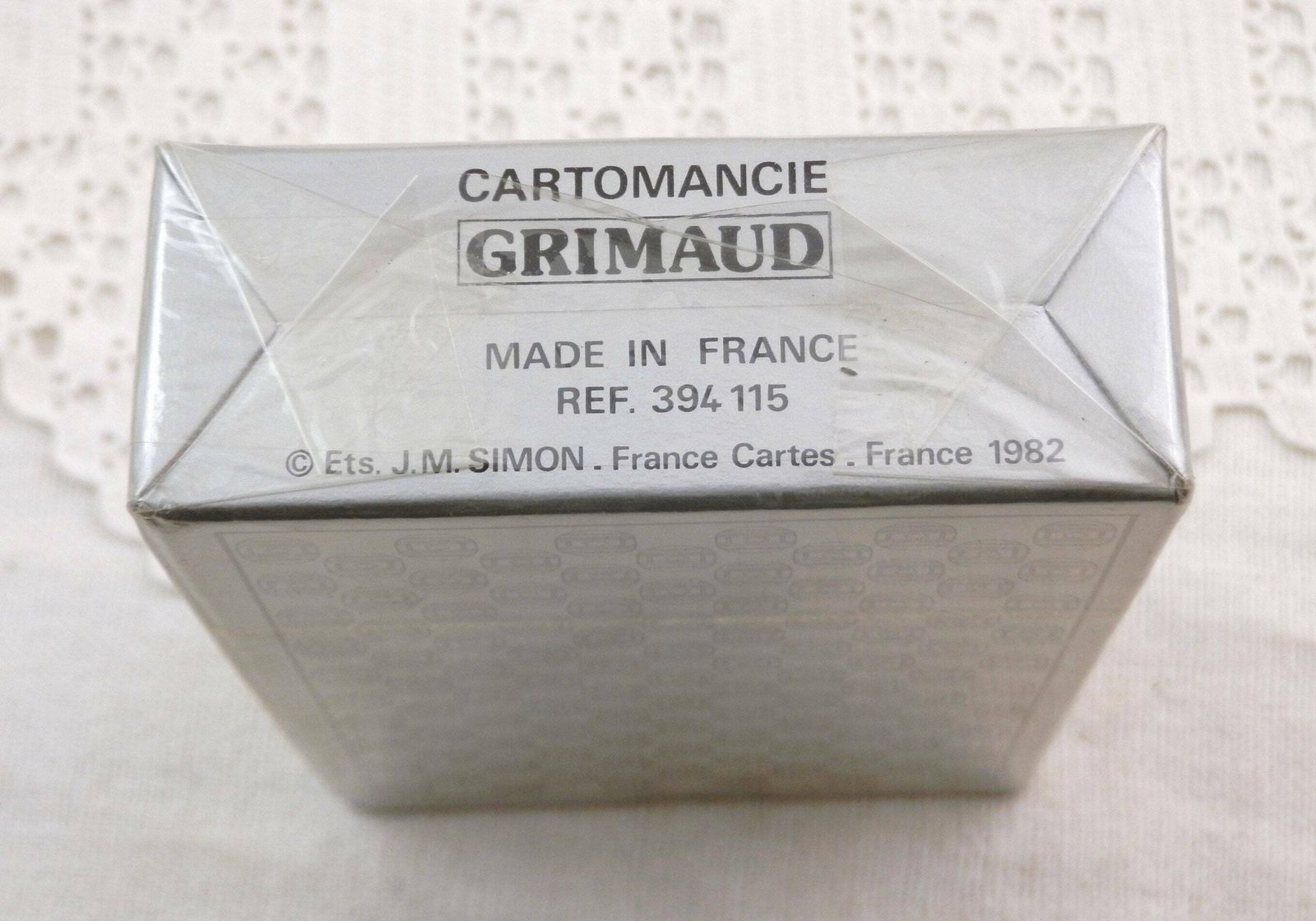 Jeu de cartes divinatoires vintage Oracle Alma Bose, par Grimaud France, imprimé en 1982, non ouvert - lecture de cartes rétro photo 69.0