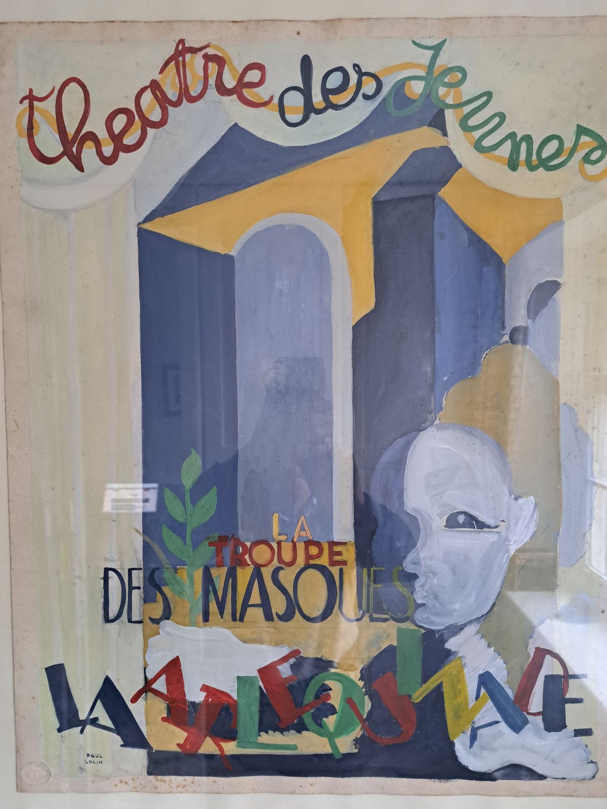 A Most Rare Tempera Painting By The Master Of Art Deco Posters Paul Colin