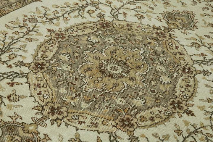 Handmade Beige Turkish Vintage Area Rug 306 Cm X 198 Cm photo 690.0