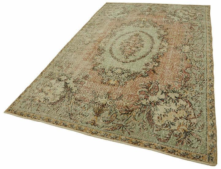 Beige Turkish Vintage Area Rug  310 Cm X 195 Cm photo for sale