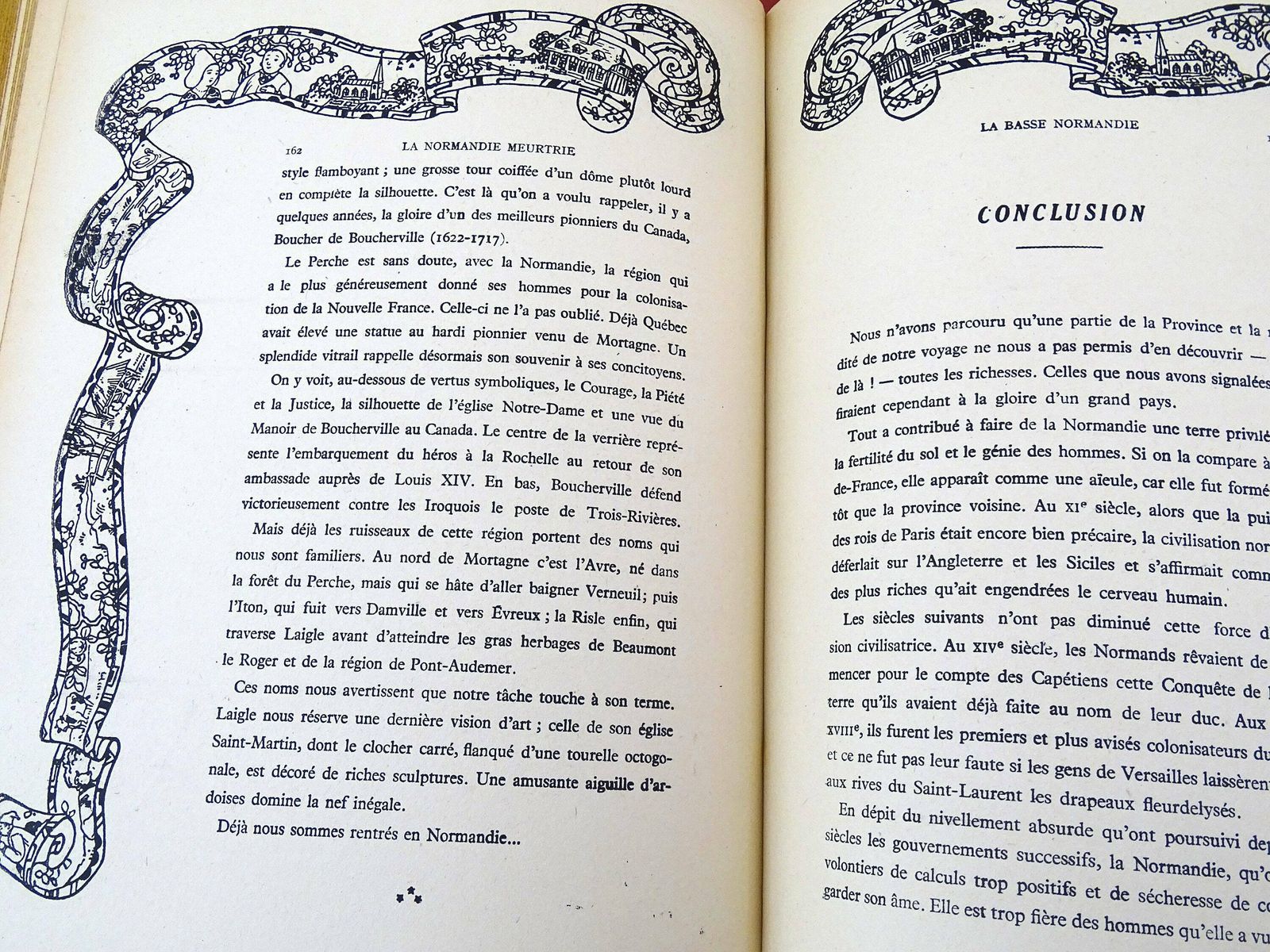 Groot Vintage Frans Gebonden Boek Uit De Jaren 1950 Over De Geschiedenis Van De Normandische Regio – Normandie Provinces Histoire Contes Legendes – Paul Duval photo vinterior