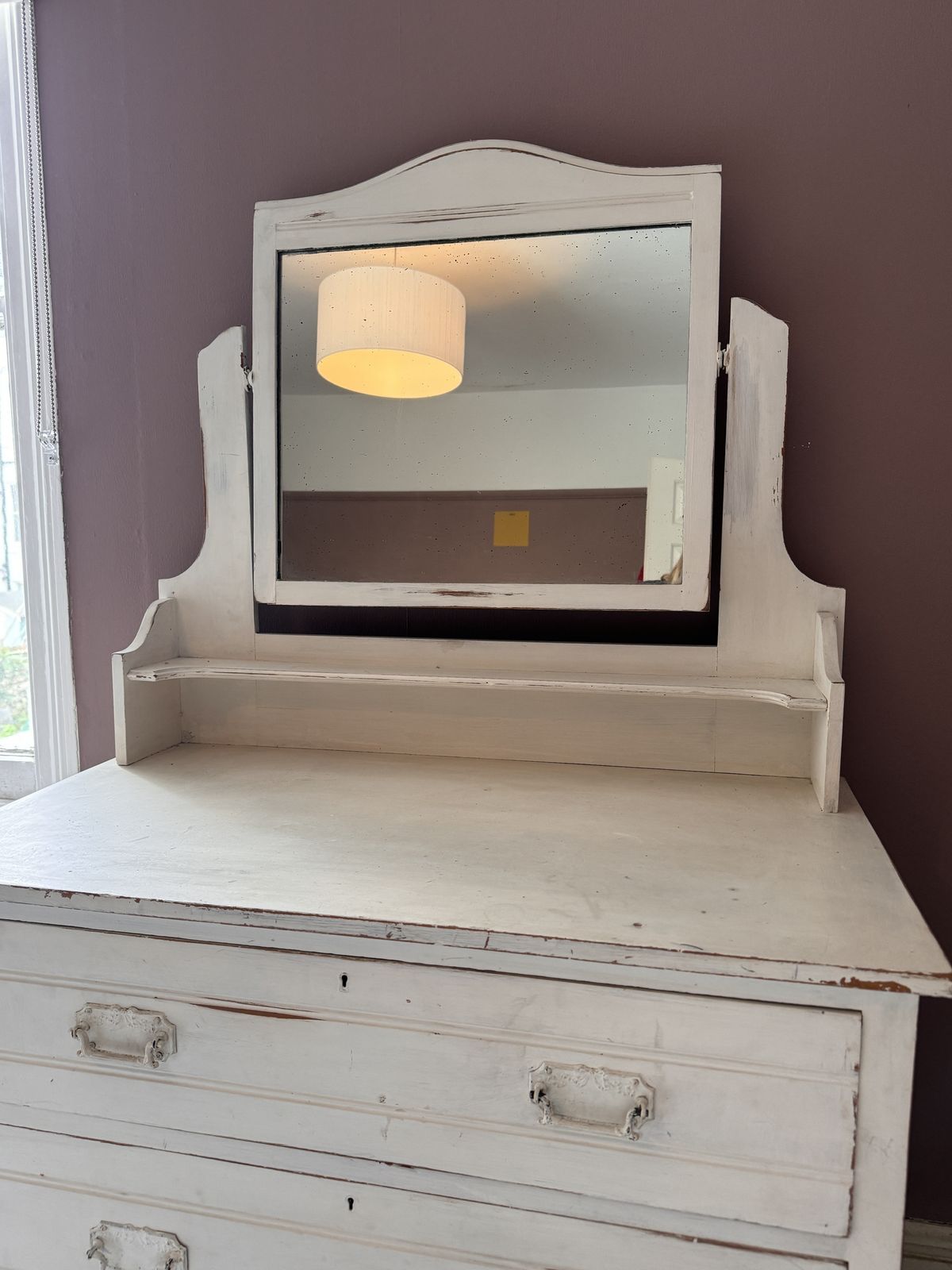 photo buy Shabby Chic Chests Of Drawers   3 Deep Drawers & Vanity Mirror