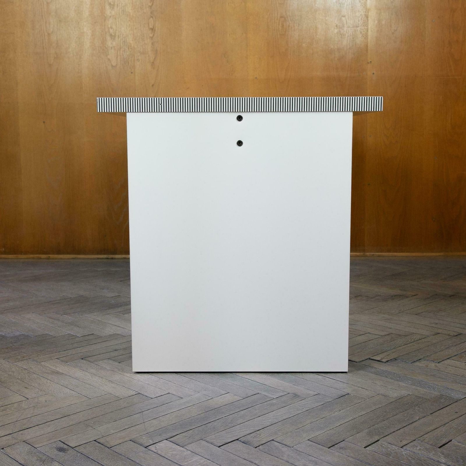 Mid Century Modern White Blue Desk By Antonia Astori For Driade, Italy 1980s photo 2700.0