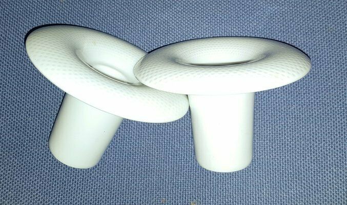 White Porcelain Candleholders By Tapio Wirkkala For Rosenthal, Set Of 2 photo furniture