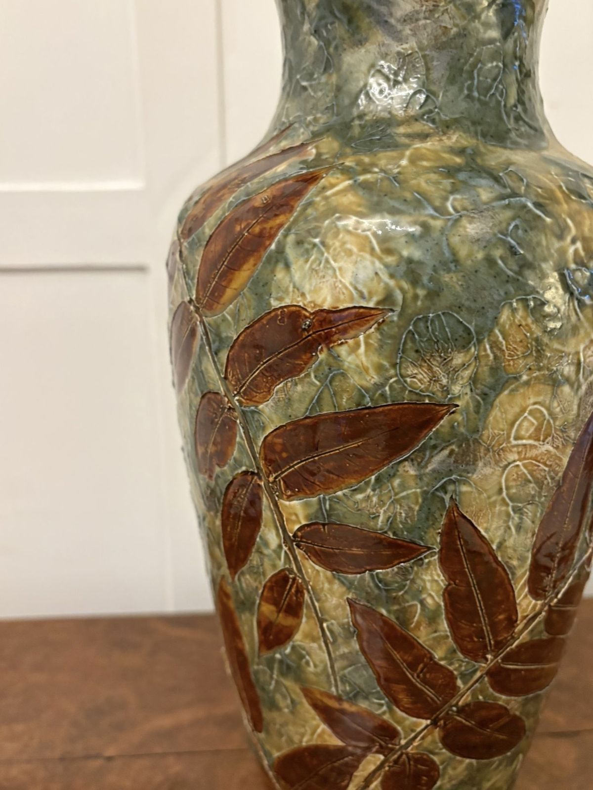 Large Antique 19th Century Quality Doulton Vase photo vinterior