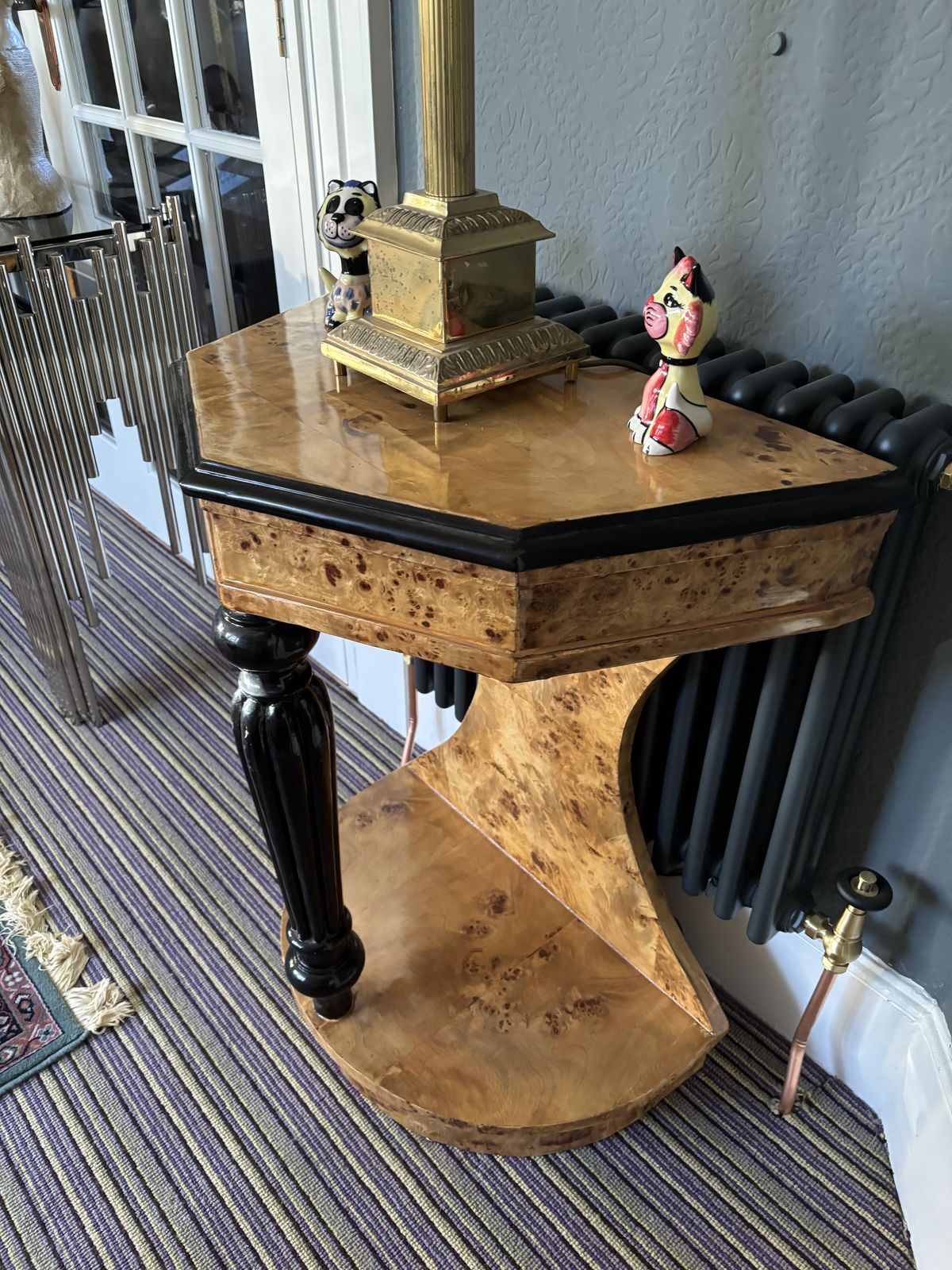 Art Deco Burr Maple Side Table photo furniture