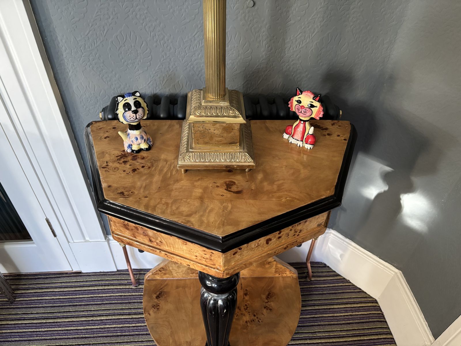Art Deco Burr Maple Side Table photo for sale