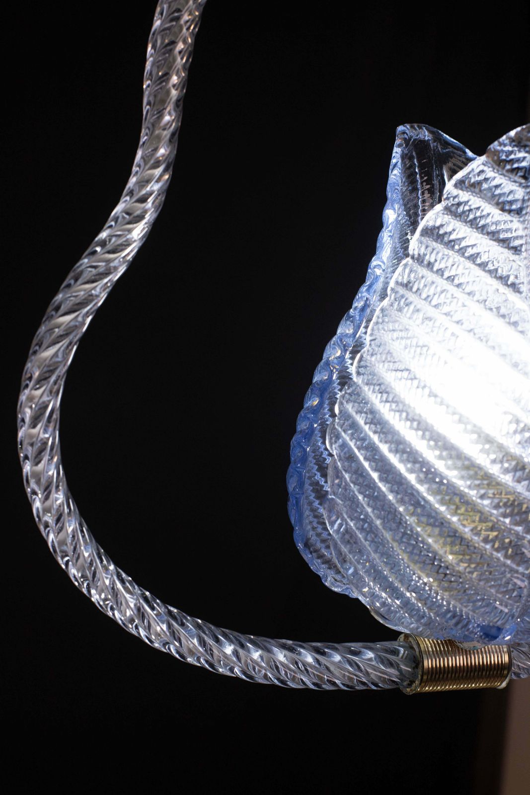 Blu Murano Glass Chandelier By Barovier E Toso, 1950s photo buy
