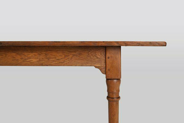 Rustic Farmhouse Table In Oak Wood, France, 1850s photo for sale