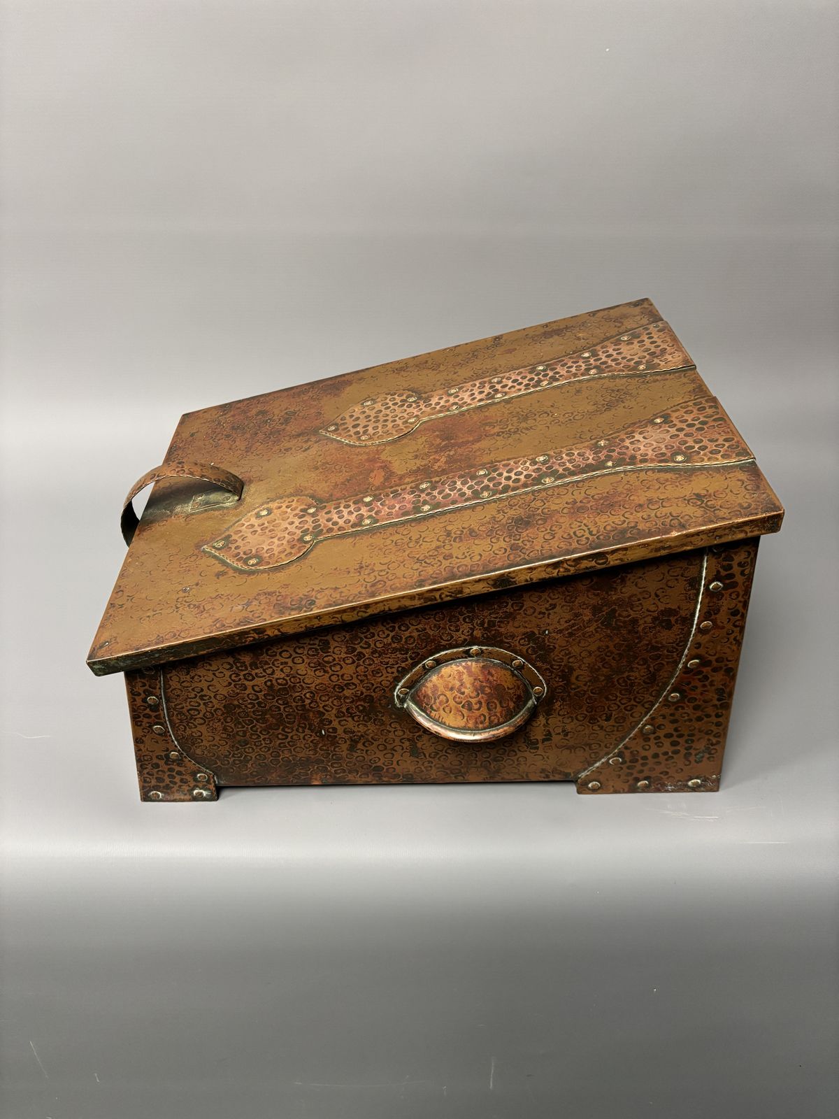 Arts & Crafts Fireside Box By J&F Pool Of Hayle photo furniture