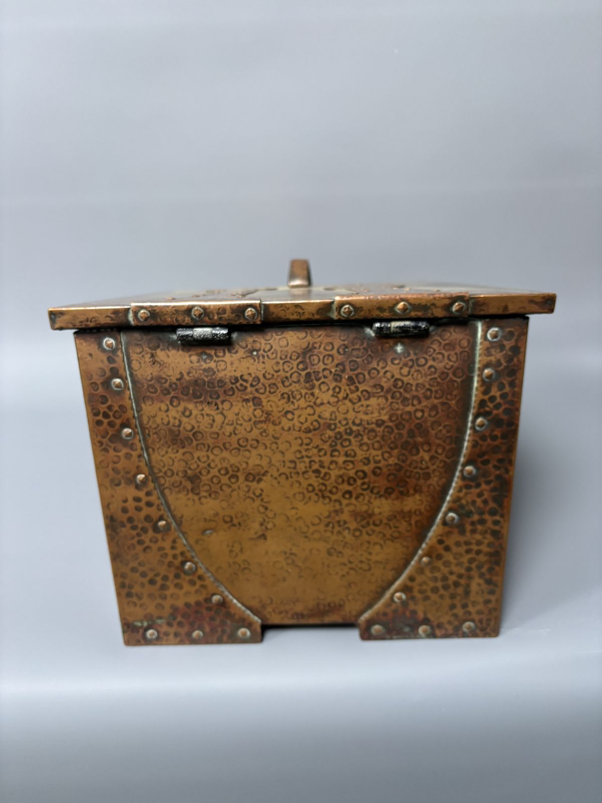 Arts & Crafts Fireside Box By J&F Pool Of Hayle photo vintage