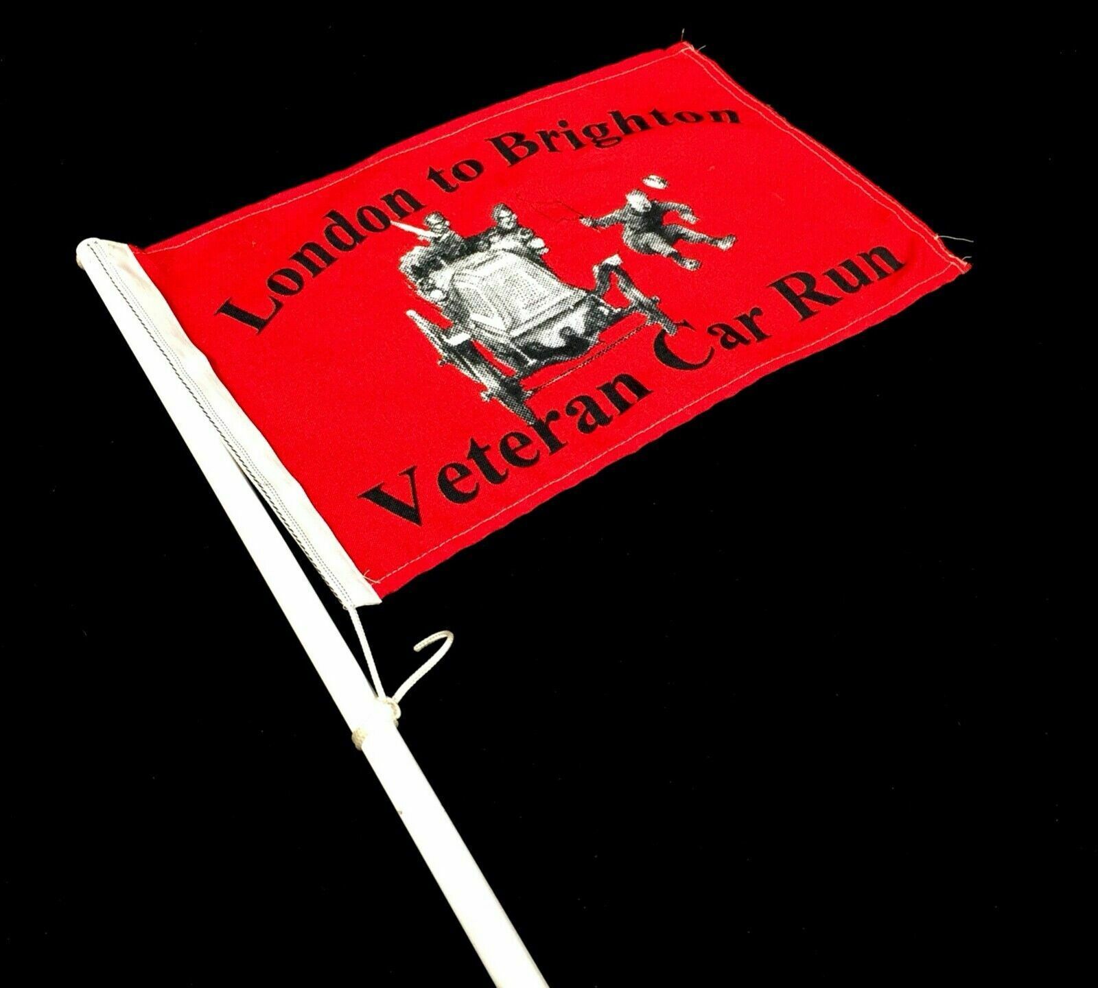 Antique Automobile Memorabilia   London To Brighton Veteran Car Run Flag C.1980 photo 219.0