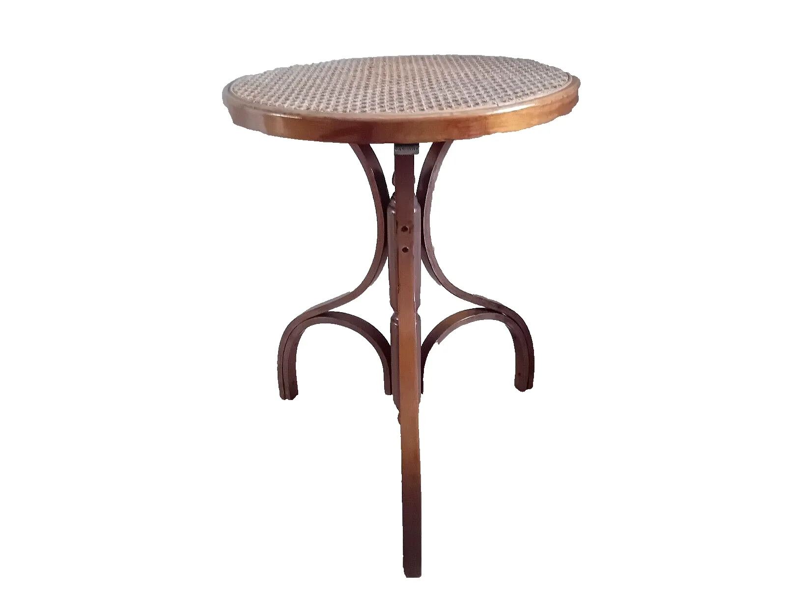 Beautiful Mid Century Bentwood Bergere Top Thonet Style Drinks / Side Table photo for sale