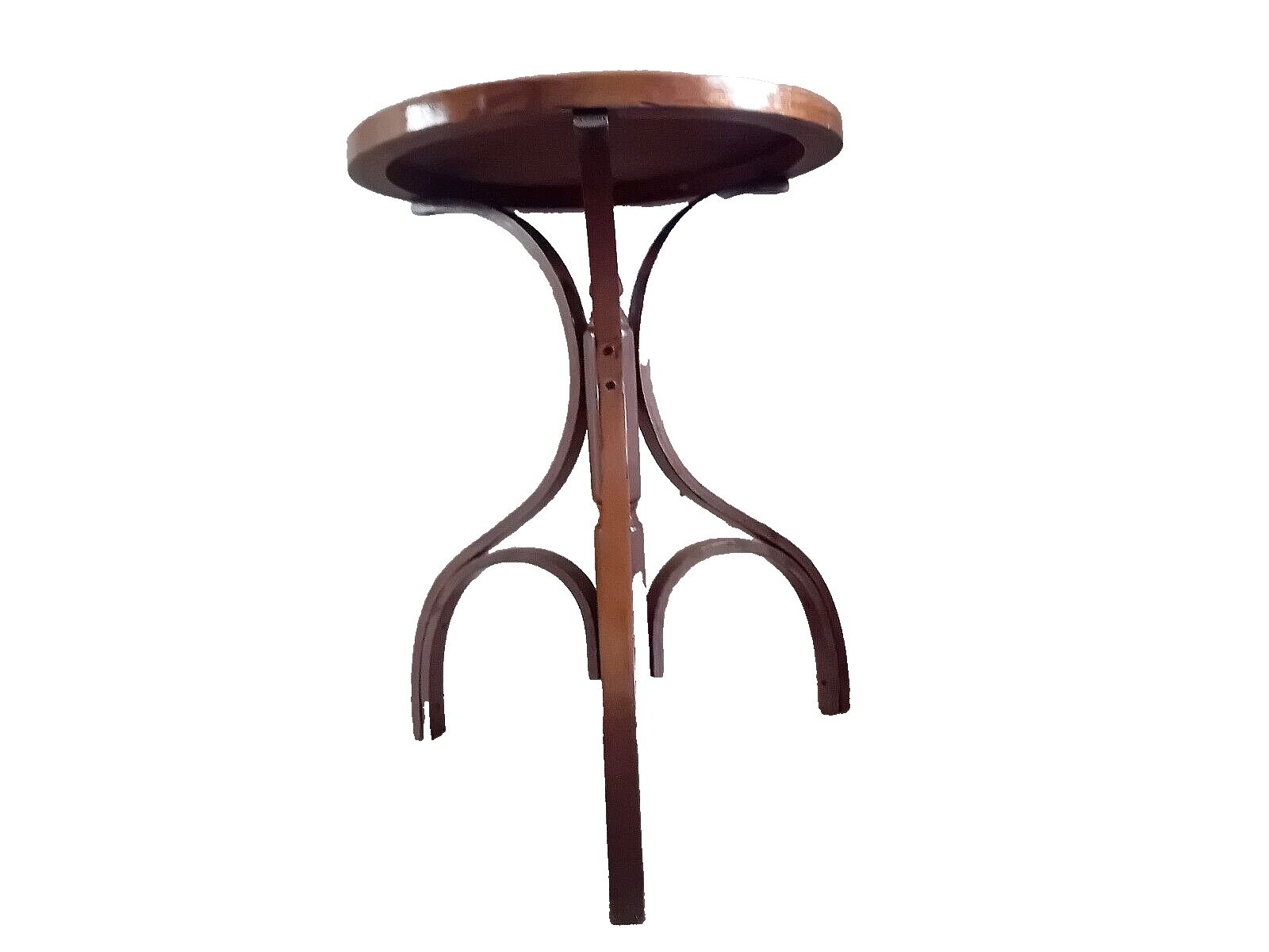 Beautiful Mid Century Bentwood Bergere Top Thonet Style Drinks / Side Table photo vinterior