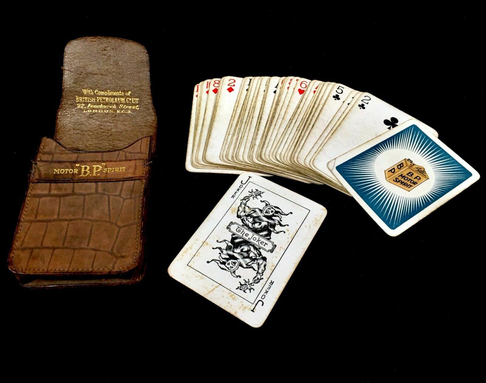 175.0 Antique Automobile   Rare Complete Set Of Playing Cards By Bp British Petroleum photo