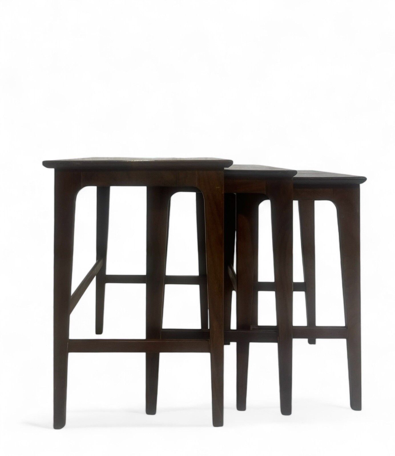 Younger Nest Of Tables Afromosia Mid Century Retro Rare photo 195.0