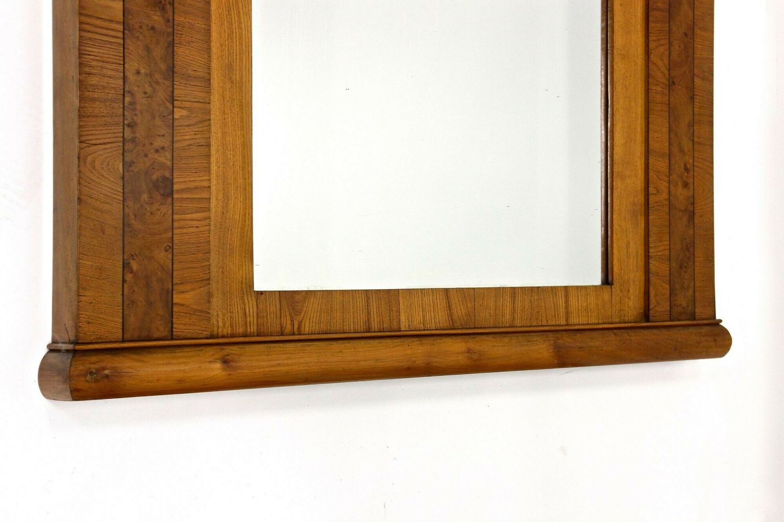 19th Century Biedermeier Wall Mirror, Ash/ Burr Walnut   Bohemia Ca. 1860 photo buy