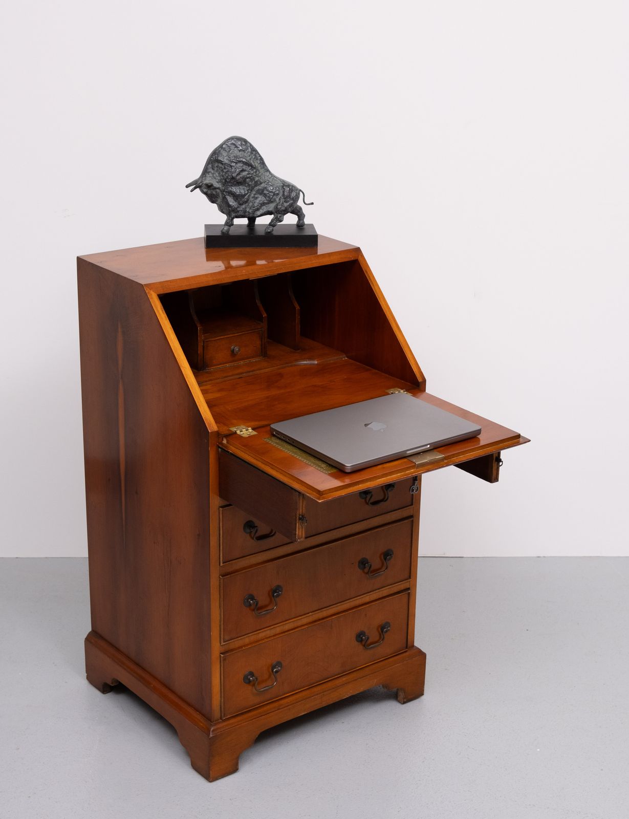 Small Mahogany Secretary .Georgian Style .England photo for sale