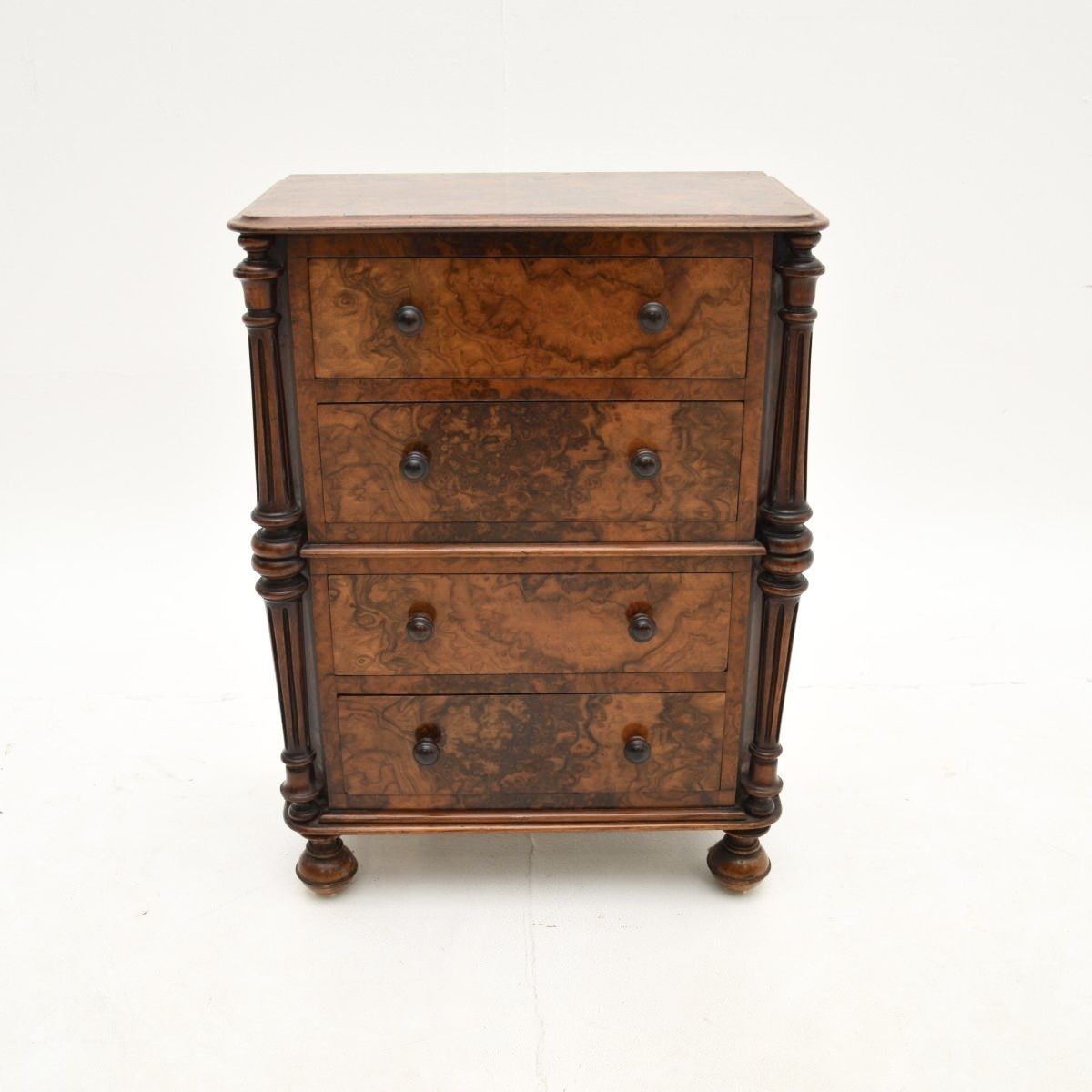 Antique Victorian Burr Walnut Specimen Chest Of Drawers photo furniture