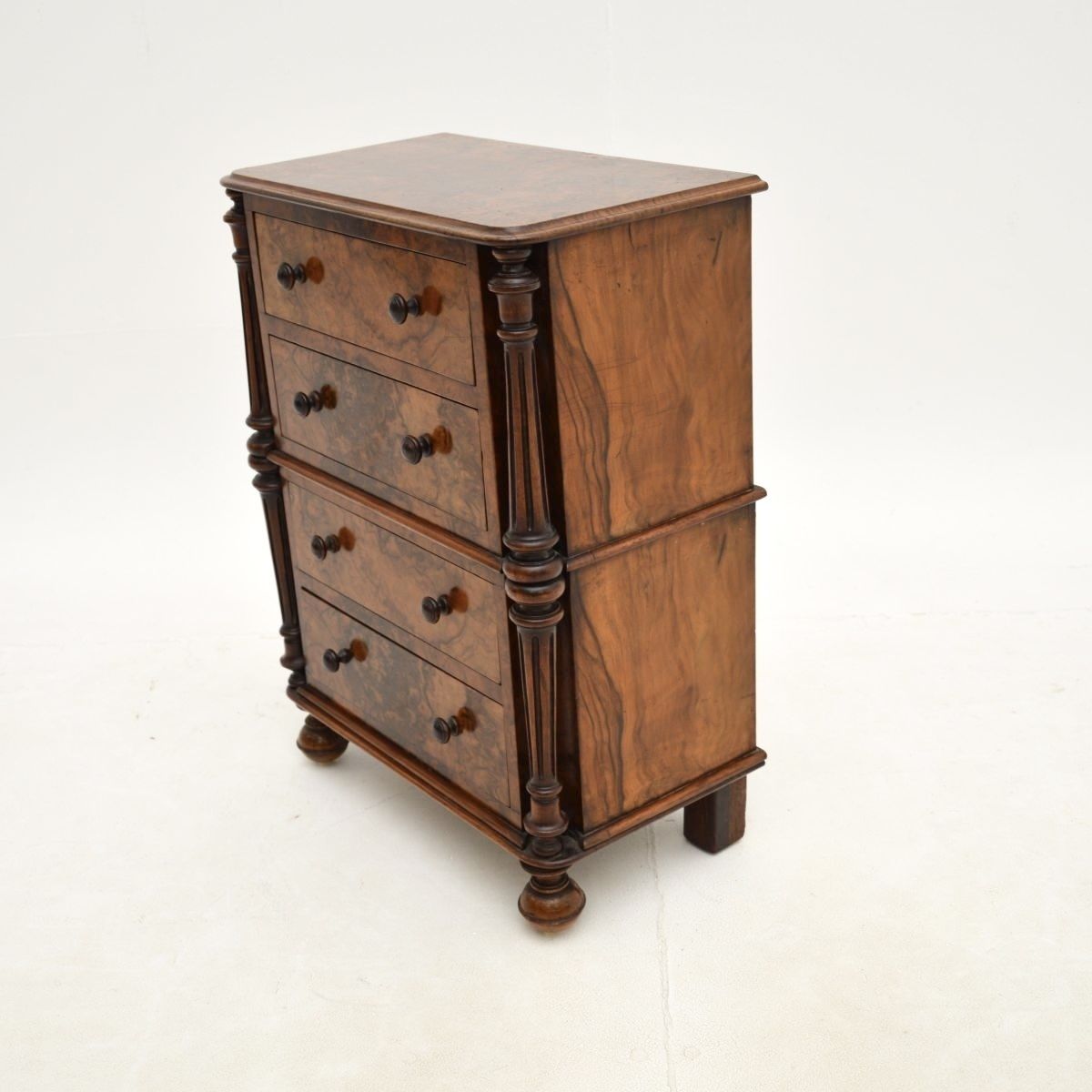 photo furniture Antique Victorian Burr Walnut Specimen Chest Of Drawers