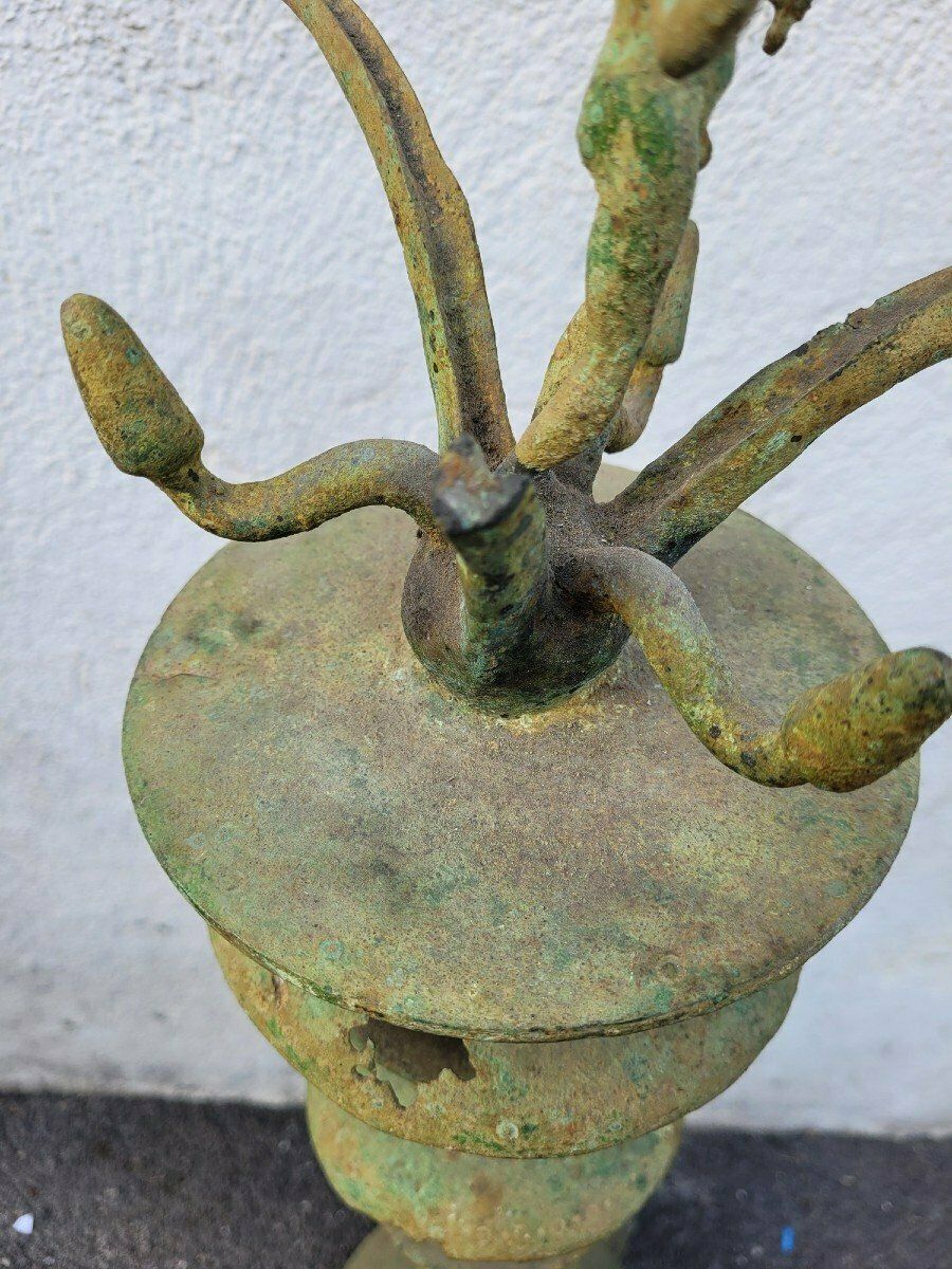 1550.0 Thymiaterion Or Etruscan Incense Burner, Grand Tour, 19th Century photo