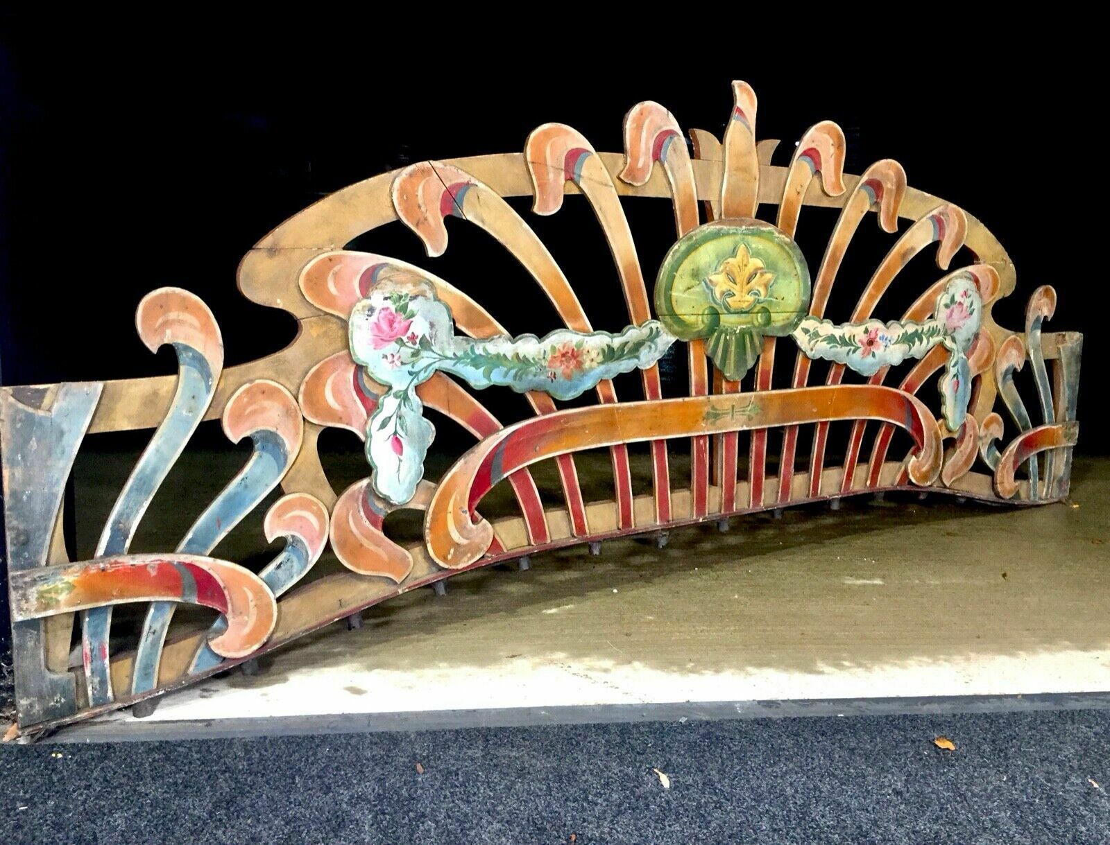 Antique R. Edwards Ltd Fairground Showmen Sign From Dodgems Set Up Ride C.1930 photo buy