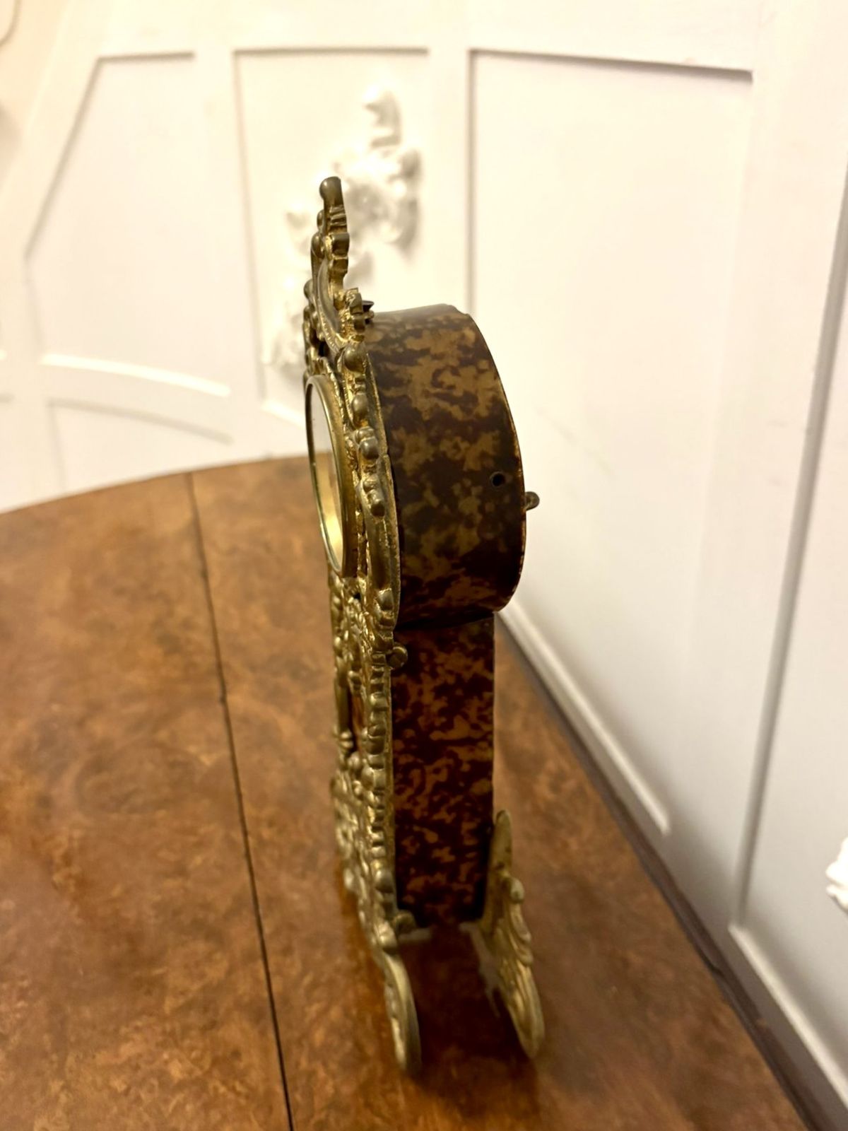 Magnificent Quality Antique Early 20th Century Ornate Gilded Brass Miniature Longcase Clock photo Home Decor