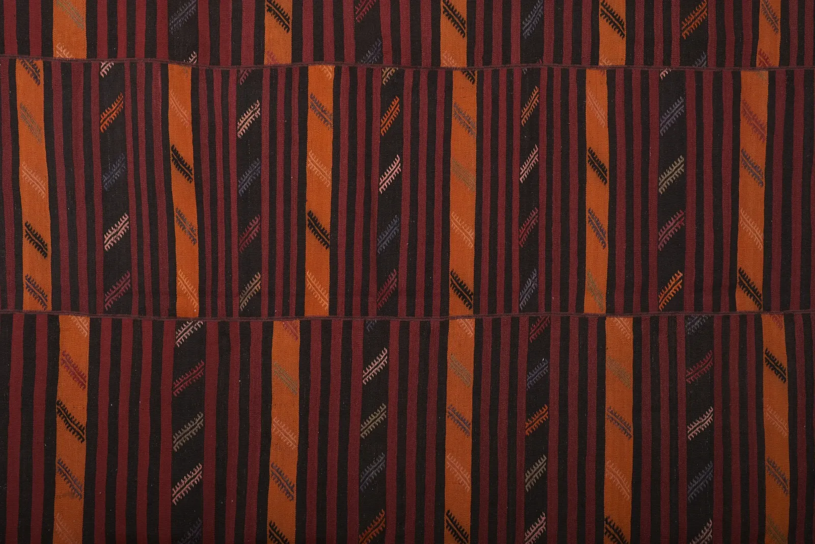 Giant Striped Kilim Rug 10'3'' X 11'3'' photo for sale