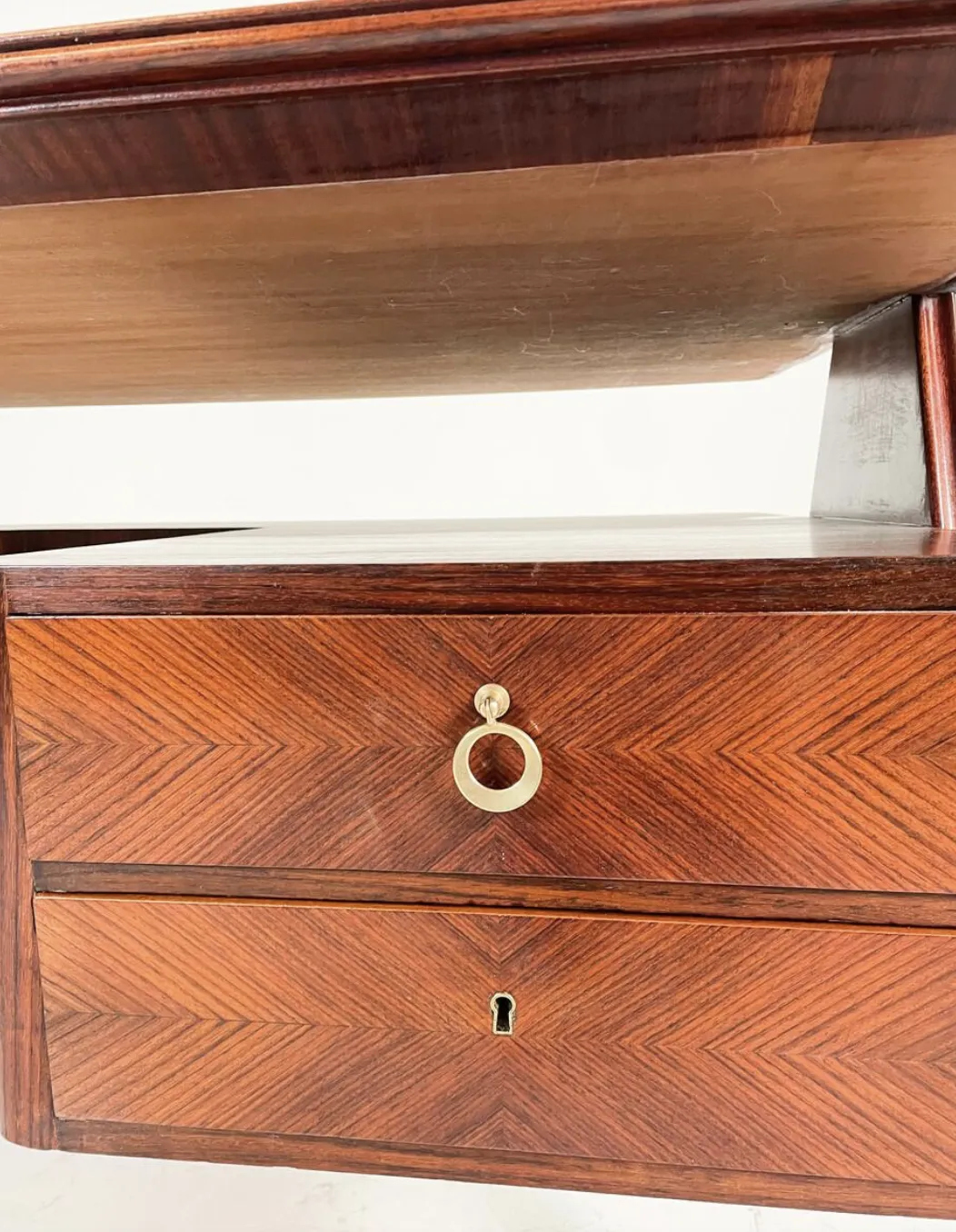Mid Century Large Executive Desk By Vittorio Dassi, 1950s photo vintage
