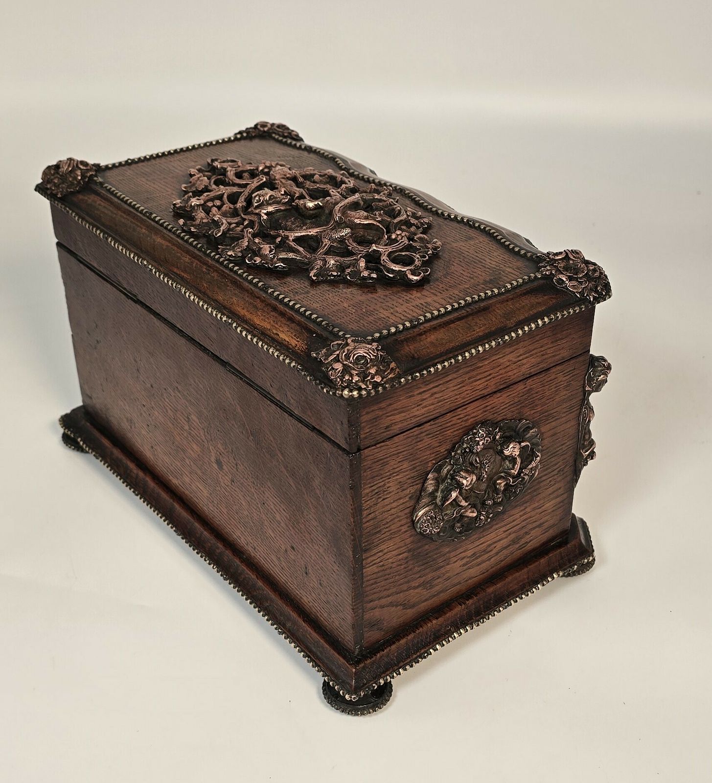 A Large 19th Century French Tea Caddy By Tahan Of Paris photo vintage