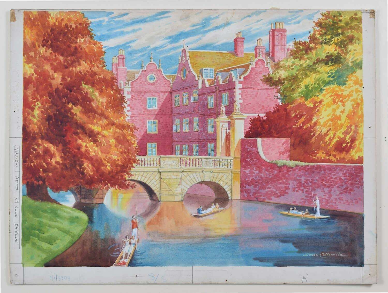 Lance Catermole, Painting Of St John's College, Cambridge photo furniture