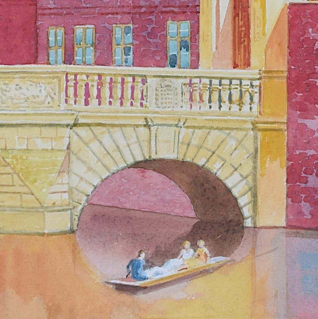 Lance Catermole, Painting Of St John's College, Cambridge photo Art