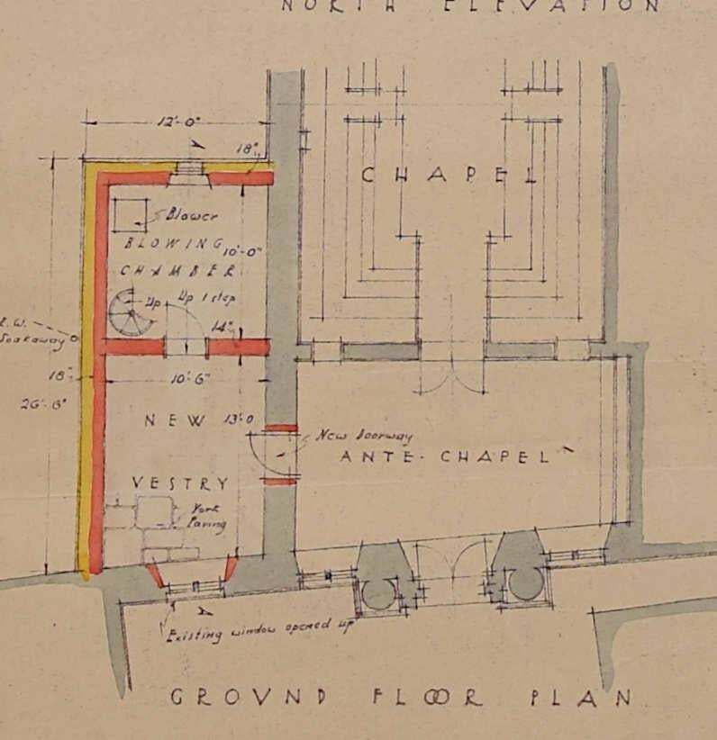 Ronald Fielding Dodd, St Edmund Hall, Proposed Extensions To Chapel And Library, 1930 photo Art
