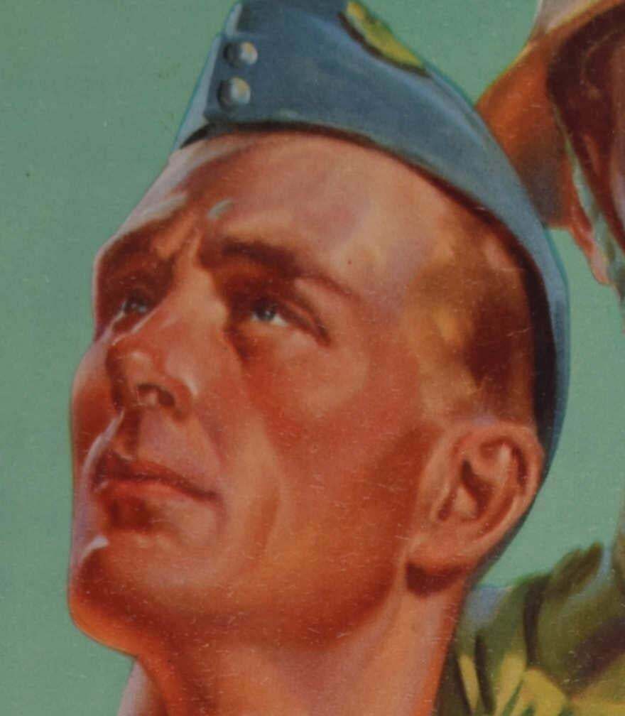 Mackinley, Back Up The Fighting Forces, Original Vintage Poster, 1940 photo for sale