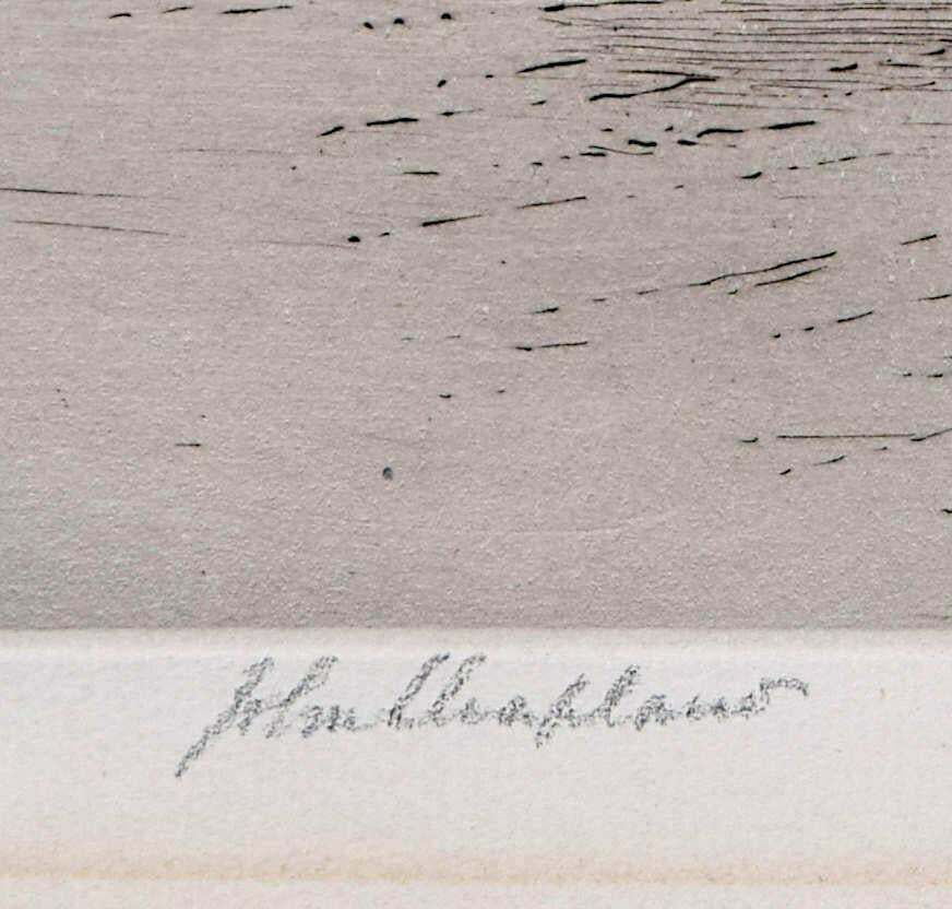 John Chaplain Venice Etching, View Of Santa Maria Della Salute photo 213.0