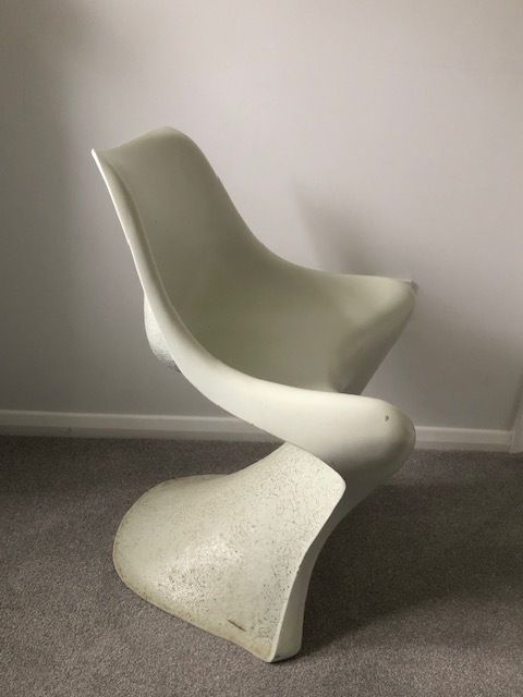 Early Fibreglass Chairs  Dated 1971 By H G Dunn (Later Heals Of London) photo for sale