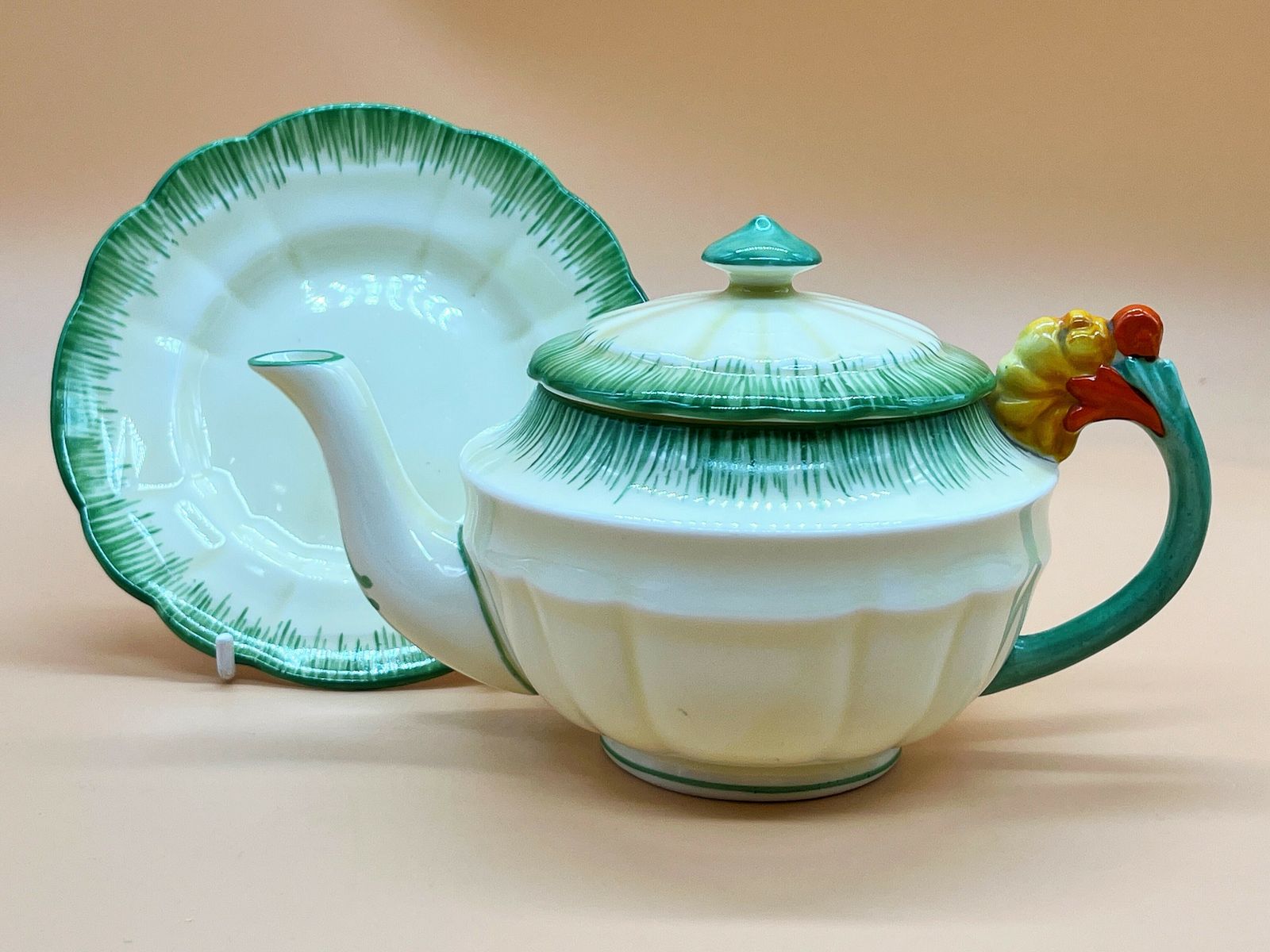Antique Crown Staffordshire China Marigold Handle Tea Set For 2. 768602. photo Home Decor