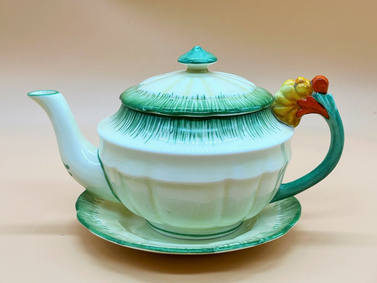 Antique Crown Staffordshire China Marigold Handle Tea Set For 2. 768602. photo buy