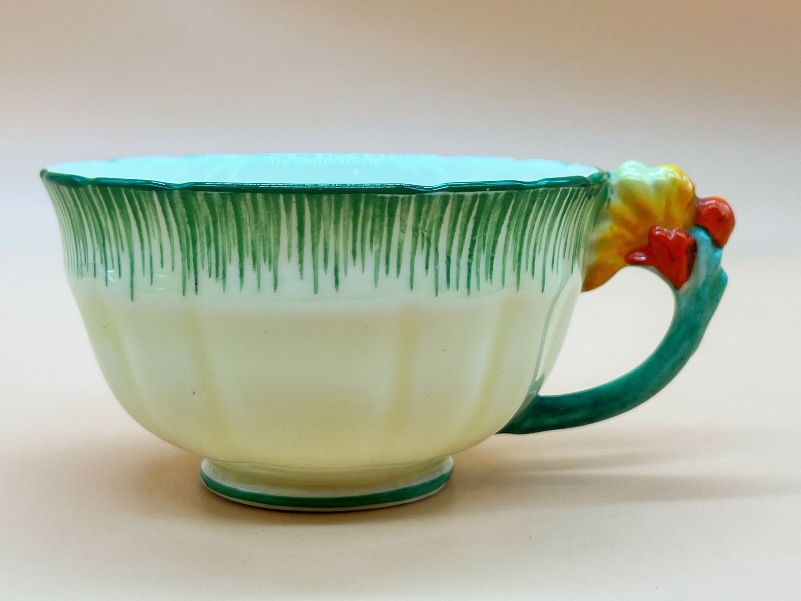 Antique Crown Staffordshire China Marigold Handle Tea Set For 2. 768602. photo vintage