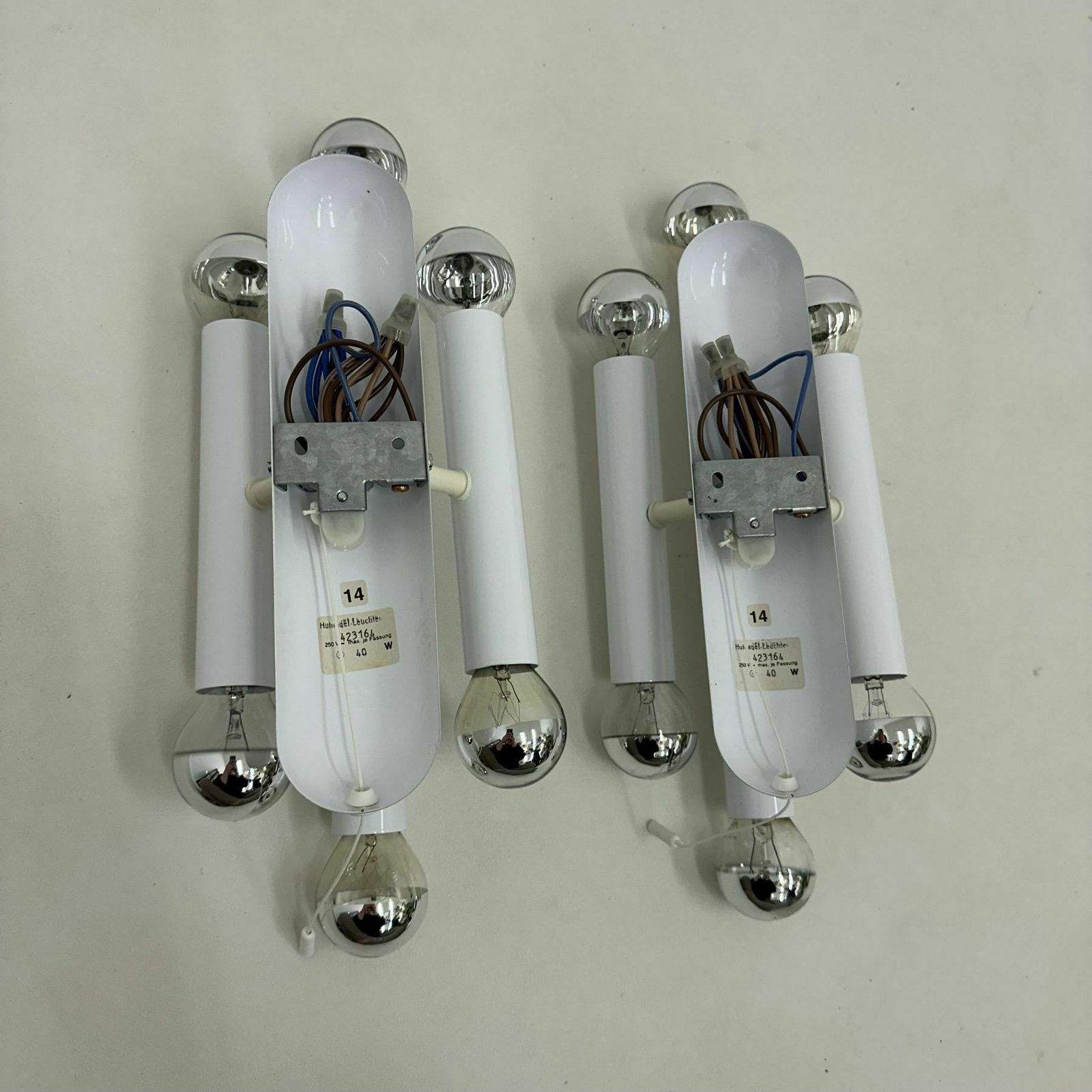 Set Of 2 Hufnagel Leuchten Wall Lamps Sconce , 1970s photo 465.0