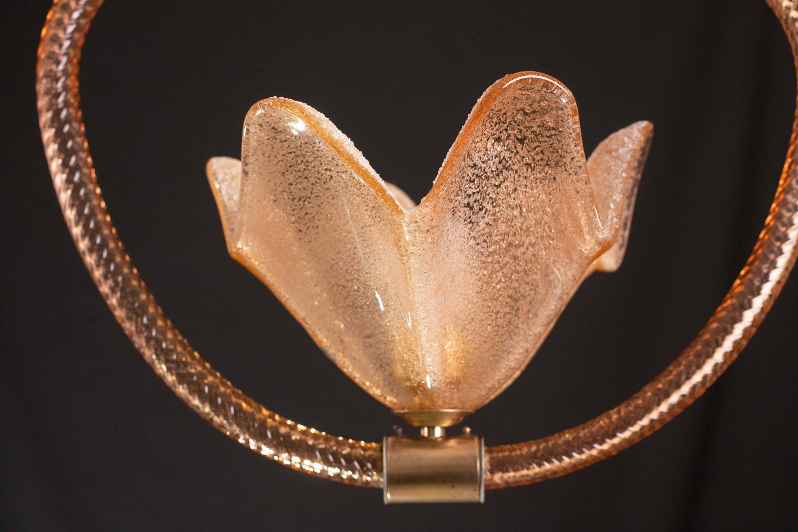 Pink Murano Glass Pendant By Barovier E Toso, 1940s photo 2226.0