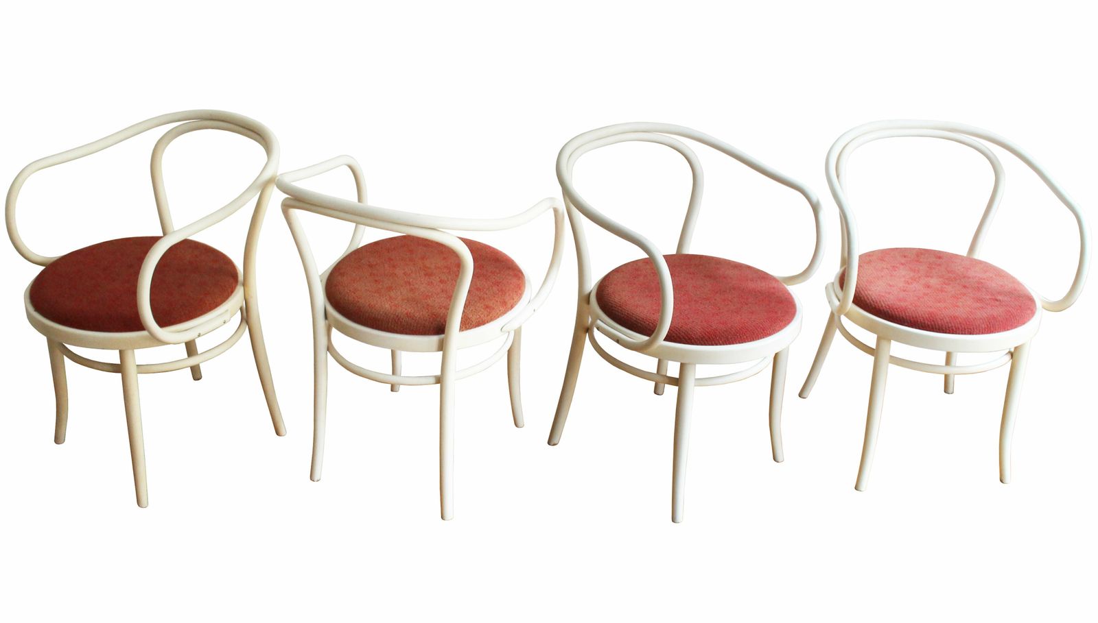 Set Of Four 1980's Chairs By Ton