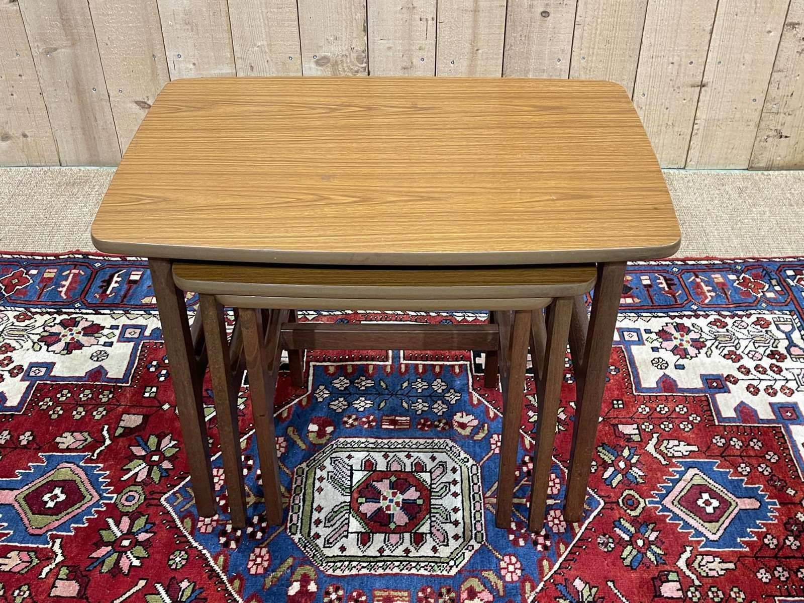 Set Of 3 Teak Nesting Tables From The 70s photo 699.0