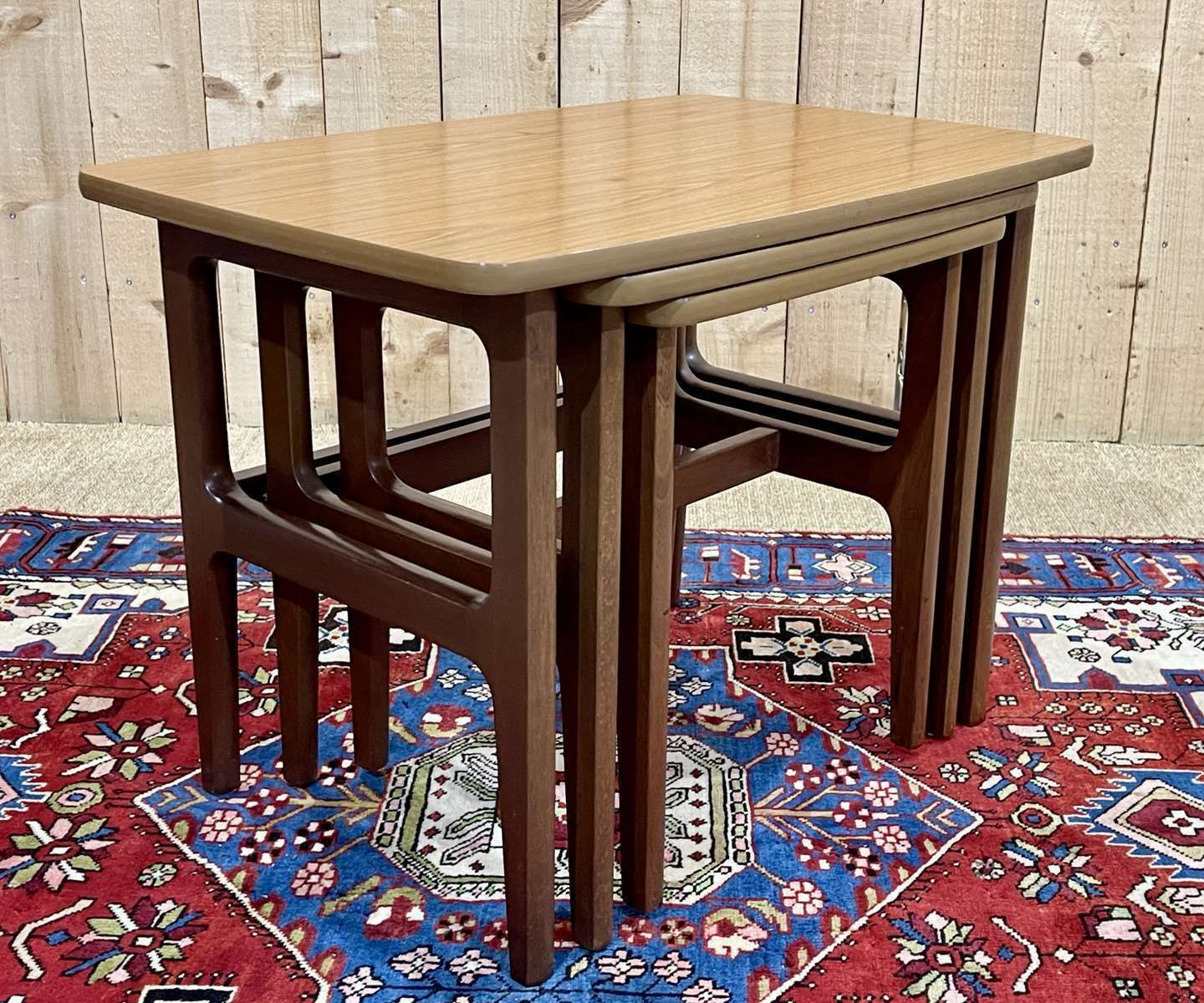 photo for sale Set Of 3 Teak Nesting Tables From The 70s