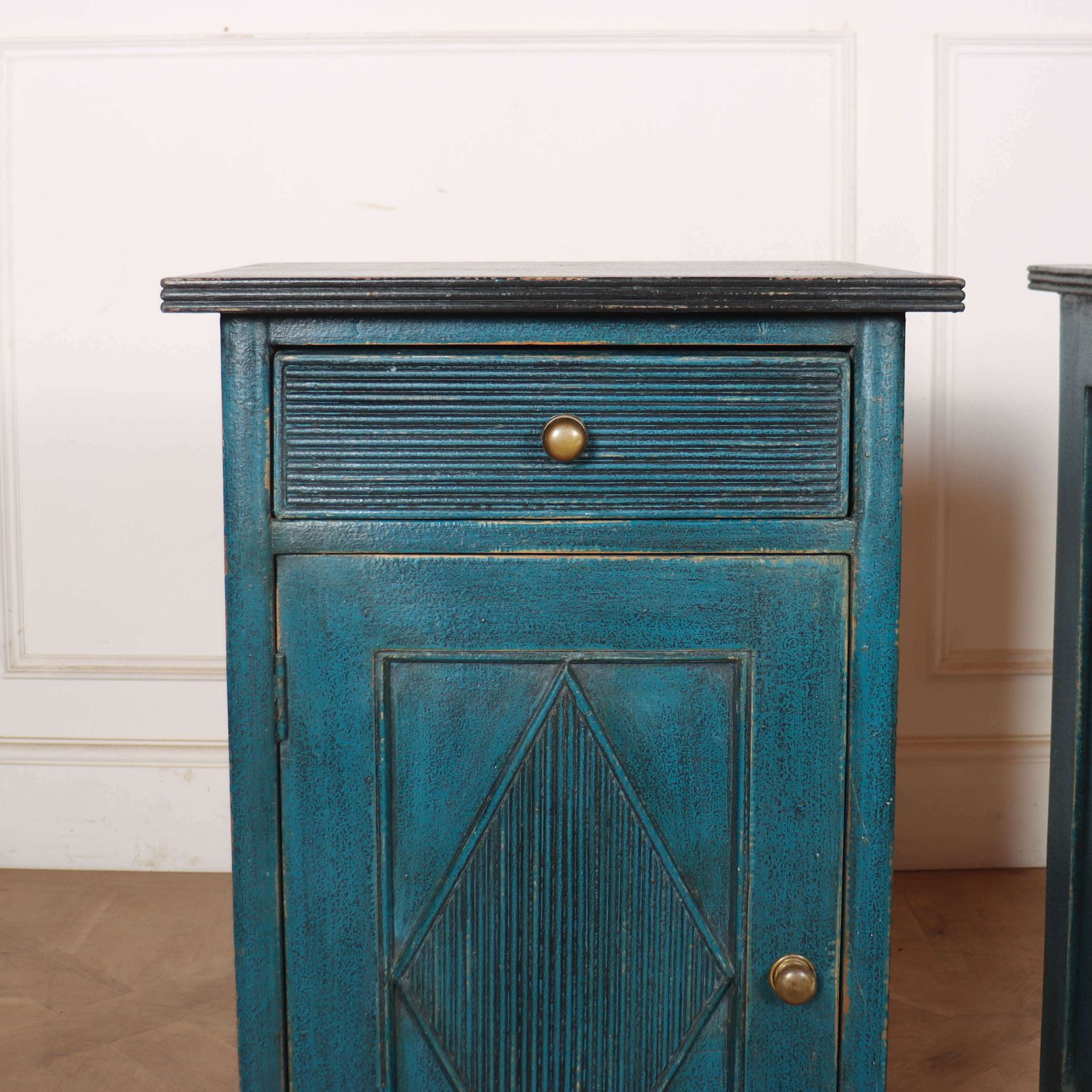 Pair Of Swedish Painted Bedside Cupboards photo furniture