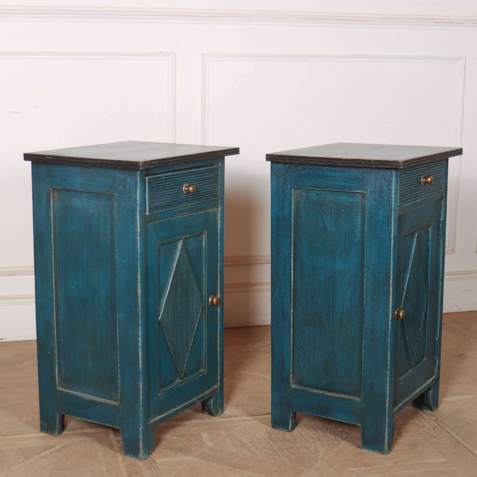 Pair Of Swedish Painted Bedside Cupboards photo buy