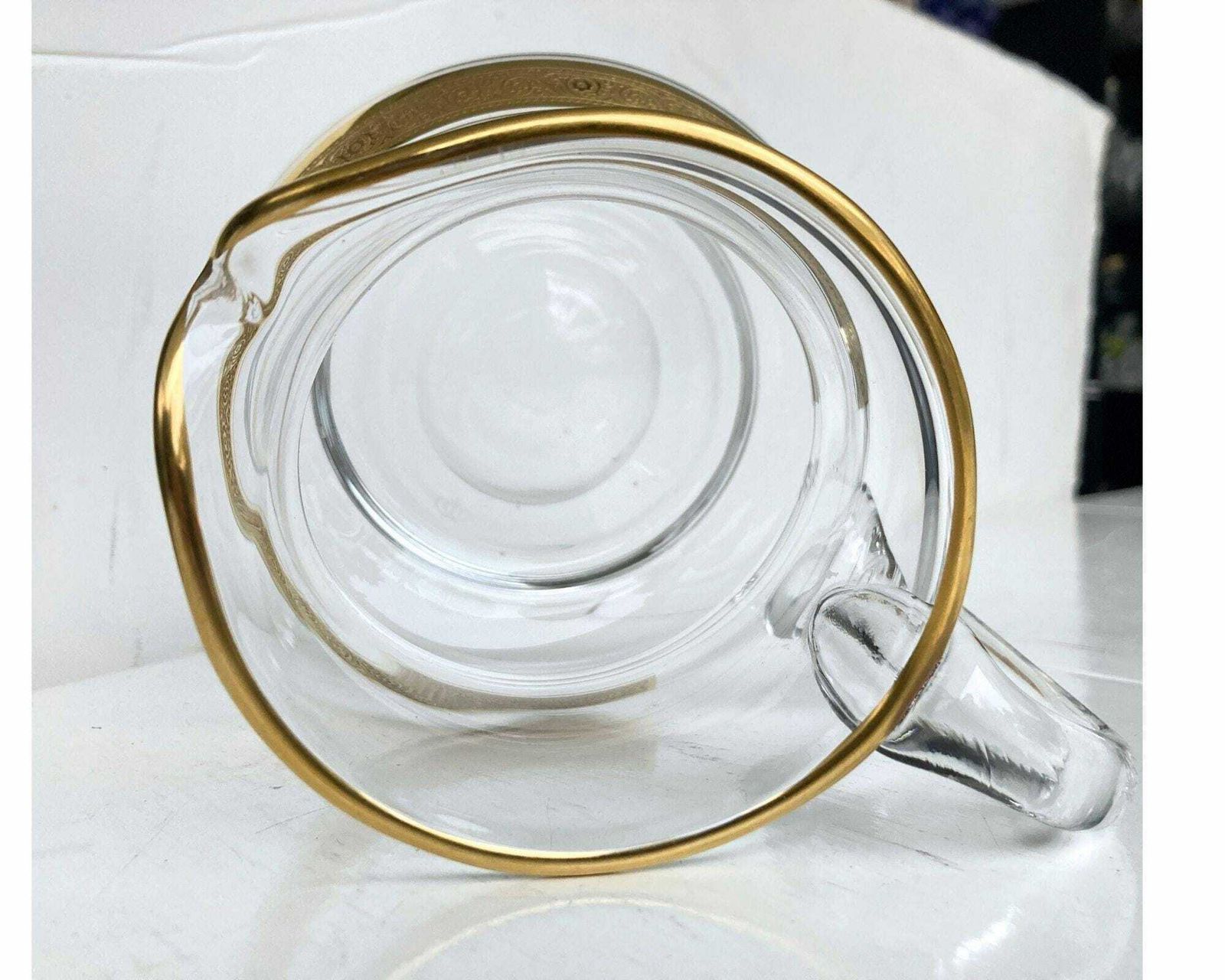 Kristallen Kan Met Gouden Rand | 1 Stuk | 24k Theresienthal (Minton Borte) | Cadeau photo Woonaccessoires